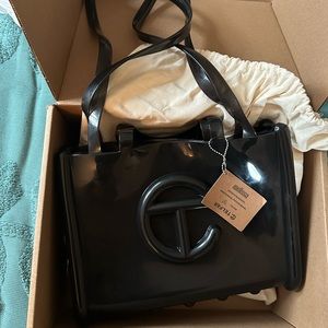Telfar x Melissa Black Jelly MEDIUM Shopper